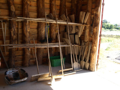 Traditional wooden tools for salt production in Aveiro saltpan (Aveiro municipality, Ria de Aveiro region)